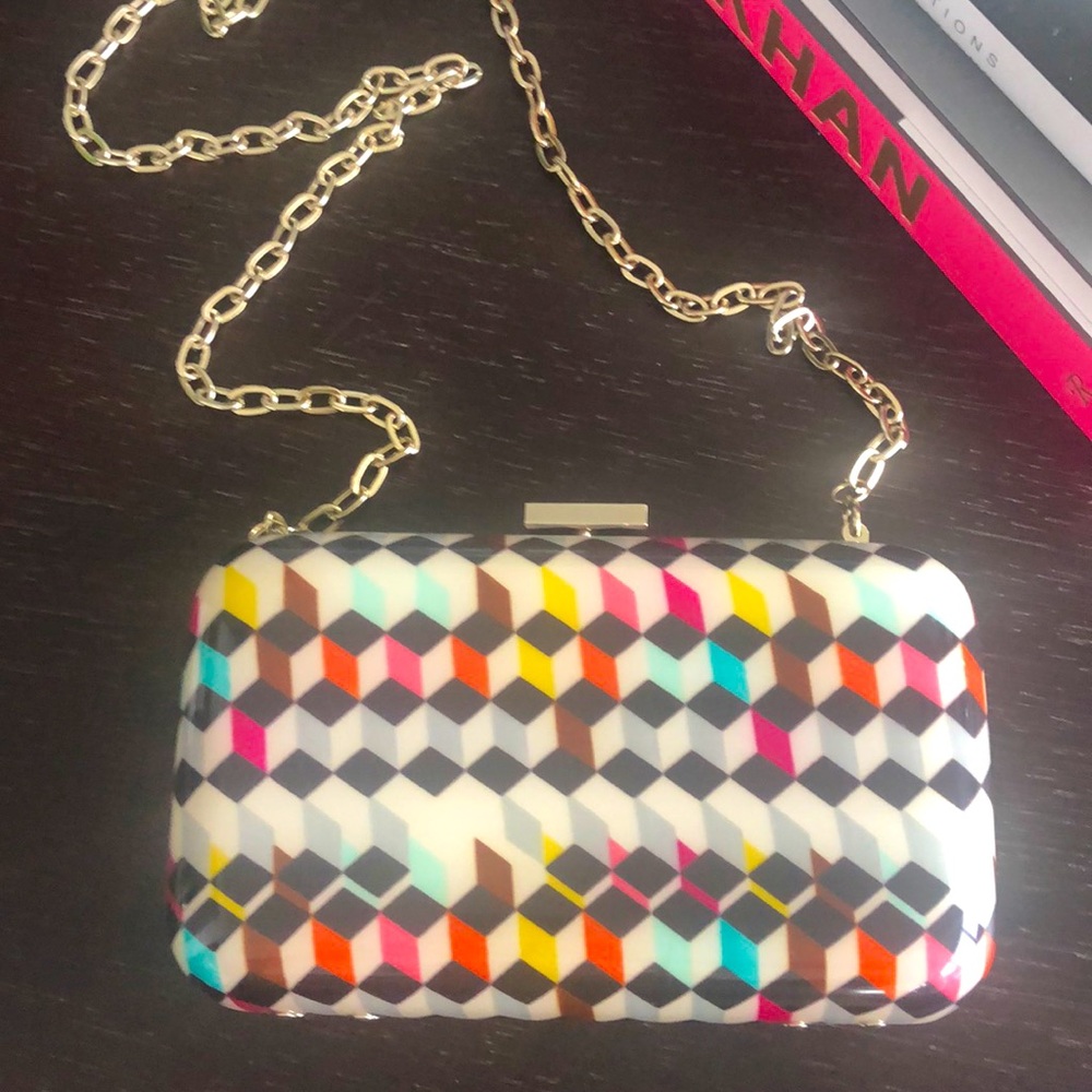 Ted Baker clutch with removable chain
